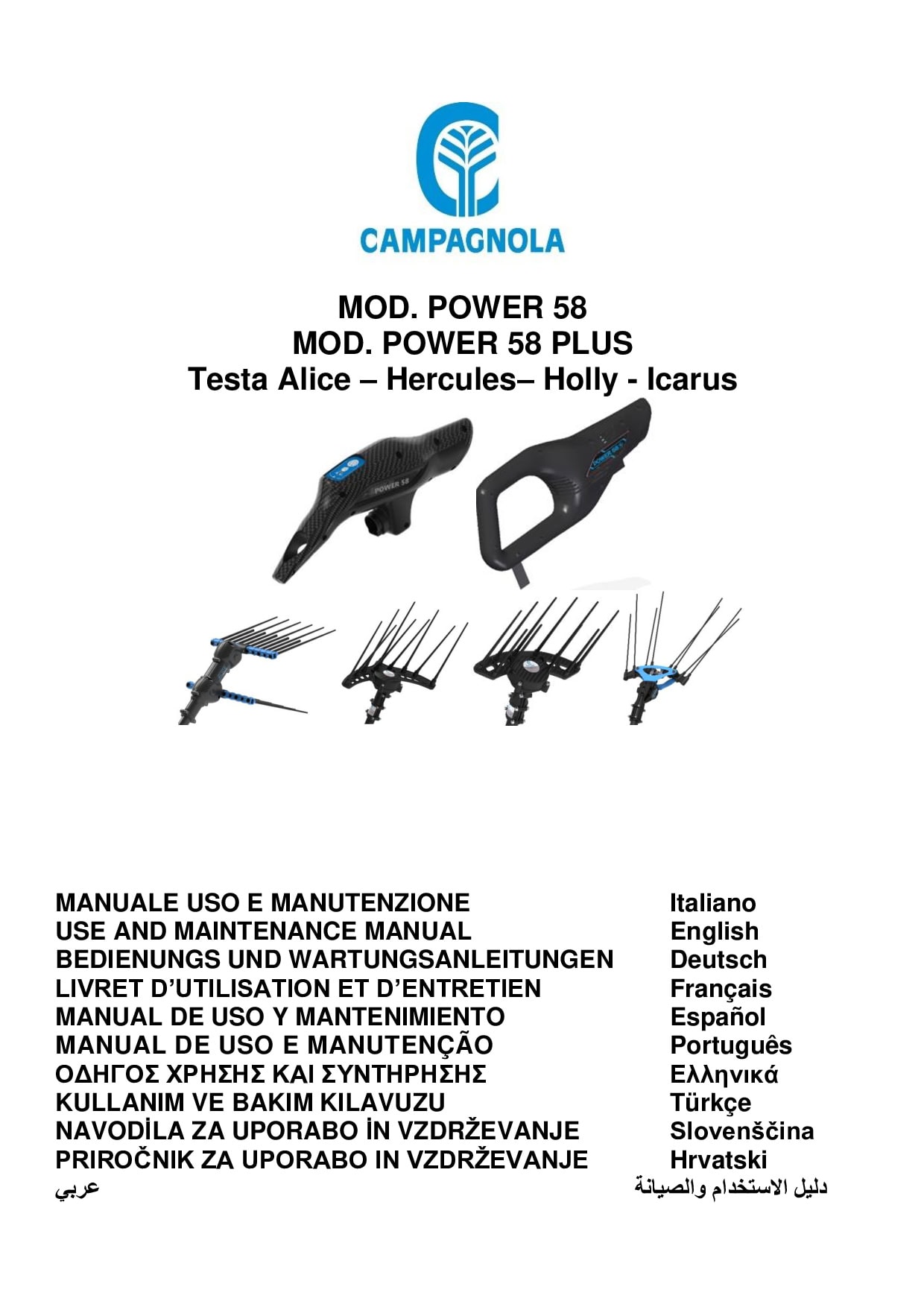 0310.0329_Manuale U. M. POWER 58 – POWER 58 PLUS